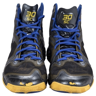 2013 Steph Curry Game Used & Signed Under Armour Golden State Warriors Sneakers (Player LOA & Beckett)